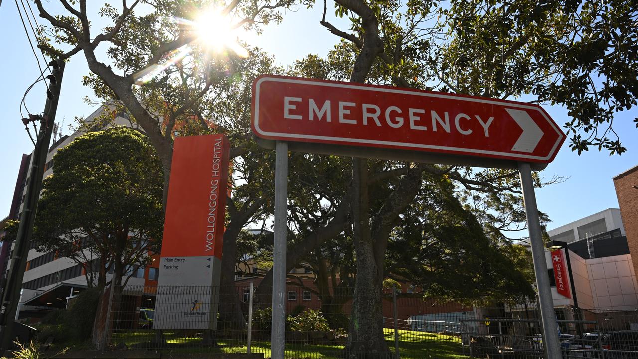 Signage at Wollongong Hospital in NSW (file image)