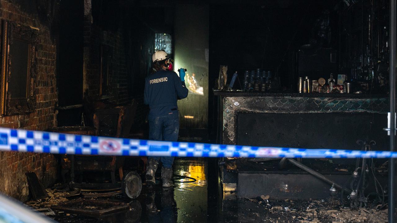 Suspected firebombing of a bar in Melbourne (file image)