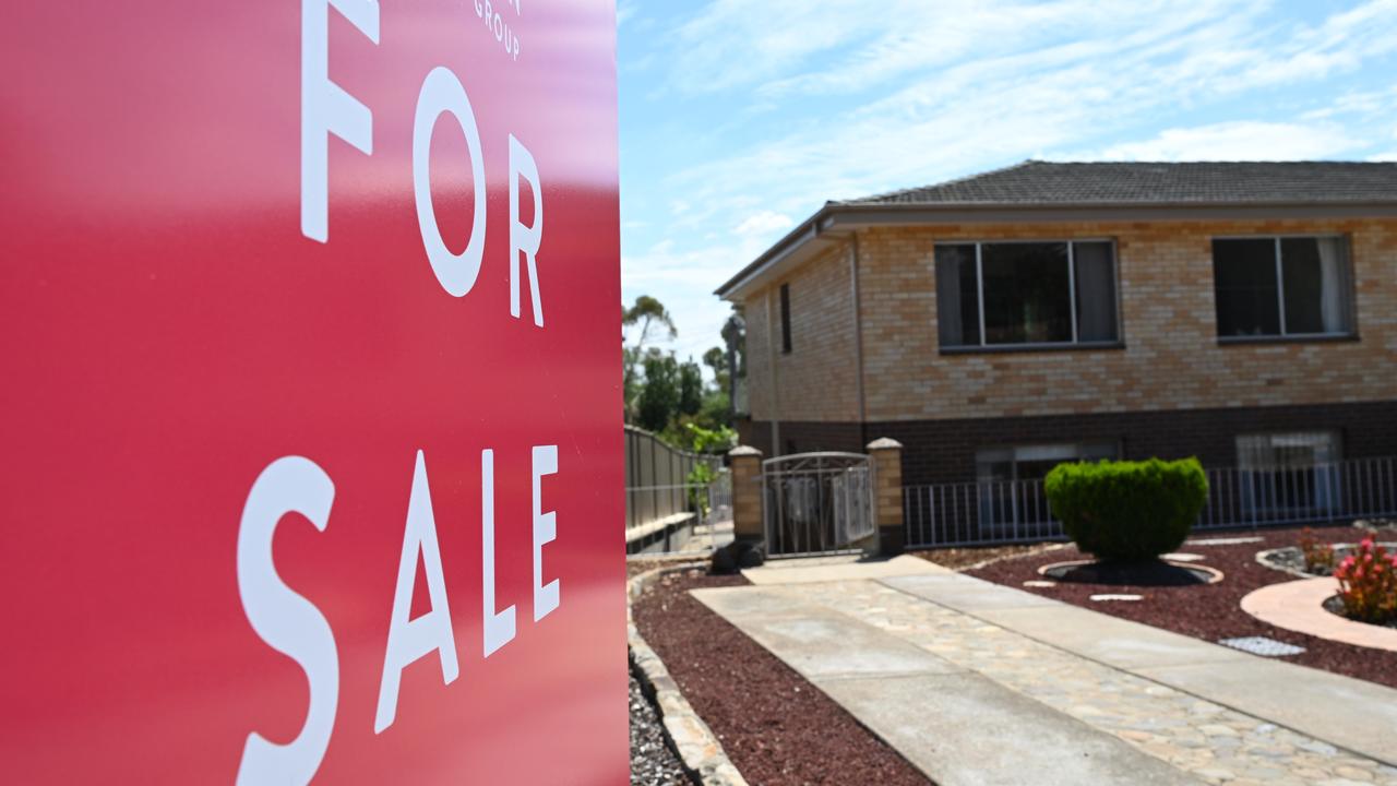 A 'For Sale' sign near a house (file image)